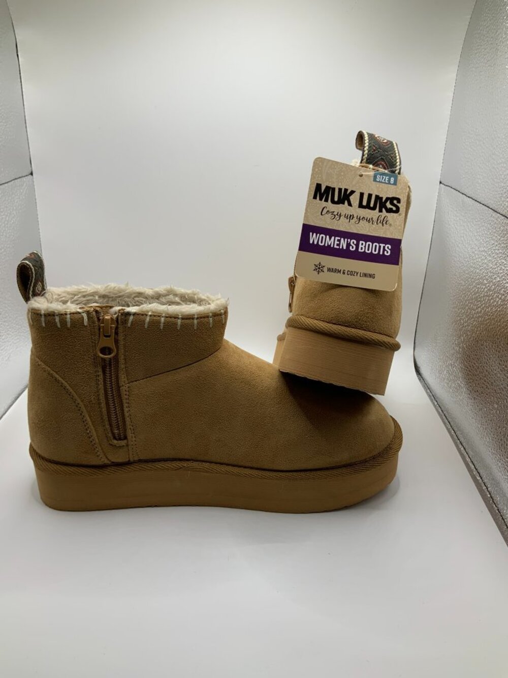 Muk Luks Women's Size 8 Side Zip Boots (1310)